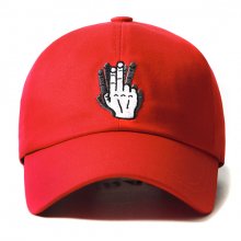 HAND SHAKE SIGN BALL CAP (red)