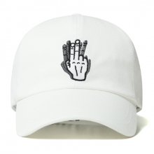 HAND SHAKE SIGN BALL CAP (white)