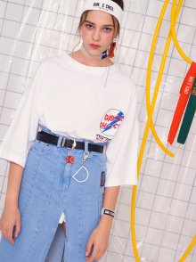 OVER SIZE DISCO SHOCK T-SHIRT__WHITE