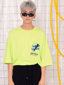 OVER SIZE DISCO SHOCK T-SHIRT__NEON