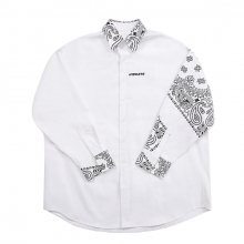 PAISLEY OVER SHIRTS (WHITE)