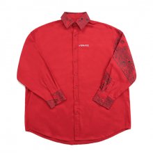 PAISLEY OVER SHIRTS (RED)