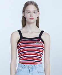 MG8S STRIPE LABEL SLEEVELESS (RED)