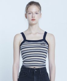 MG8S STRIPE LABEL SLEEVELESS (NAVY)