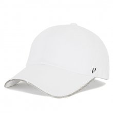 ZIPPER DETAIL BALL CAP (white)