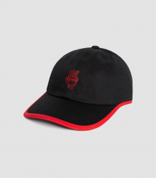 ROUND PATCH HAND LOGO BALL CAP (BLACK)