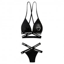 BAND LOGO BIKINI (woman) (BLACK)