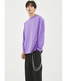 A.B.C OVER FIT LONG SLEEVE(PALE PURPLE)