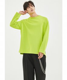 A.B.C OVER FIT LONG SLEEVE(LIME GREEN)