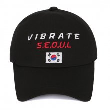 SEOUL KOREAN FLAG BALL CAP (BLACK)