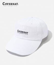 AUTHENTIC LOGO CURVE CAP WHITE