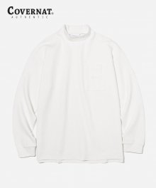 DROP FIT MOCKNECK TEE WHITE