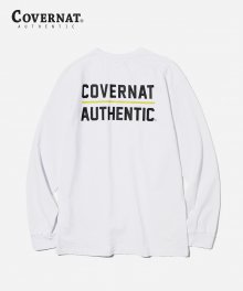 1PK AUTHENTIC BAR LOGO TEE  WHITE