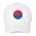 KOREAN FLAG LOGO BALL CAP (WHITE)