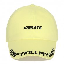 D.K.M.V VISOR EMBROIDERY BALL CAP (YELLOW&BLACK)