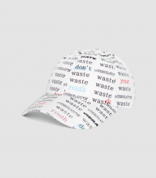 D.W.Y.Y PATTERN BALL CAP (WHITE)