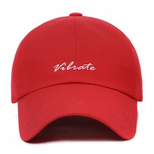 ITALIC LOGO BALL CAP (red)