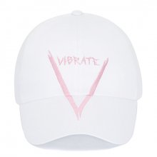 V GRAFFITI LOGO BALL CAP (WHITE&PINK)