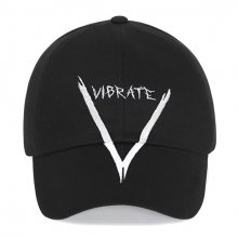 V GRAFFITI LOGO BALL CAP (BLACK)