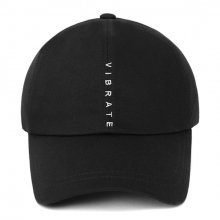 VERTICAL LOGO BALL CAP (BLACK)