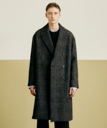 DOUBLE OVERSIZE COAT (grey check)