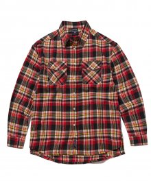 2018 MULTI CHECK TAPE SHIRTS OVER FIT (RED) [GSH005G43RE]
