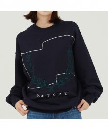 Laurel Crown Sweatshirt_Navy