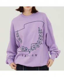 Laurel Crown Sweatshirt_Purple