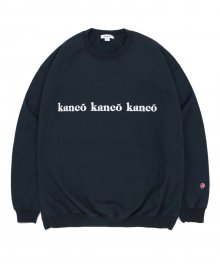 KANCO TRIPLE LOGO SWEATSHIRT navy