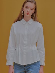 PINTUCK SHIRT_WHITE