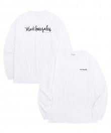 SMALL SIGN LOGO LONG SLEEVE WHITE