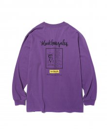 CUNTRY JAZZ LONG SLEEVE TEE PURPLE