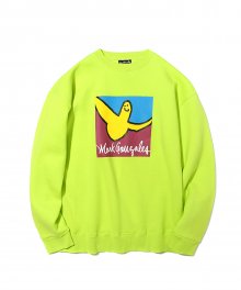 ANGEL LOGO CREWNECK LIME