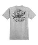 스핏파이어(SPITFIRE) Flying Classic S/S T-Shirt - Athletic Heather / Grey & Black Prints
