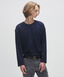 KNIT ROUNDNECK LONG TEE [네이비] IK1IFMT550A