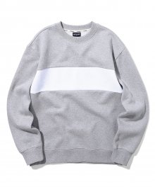 BLOCK SWEATSHIRT [그레이] IK1IFMM471A