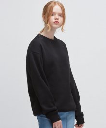 KNIT SWEATSHIRT [블랙] IK1IFMM472A