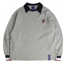 24h Collar Crew Neck_Grey