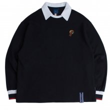 24h Collar Crew Neck_Navy