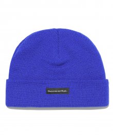 (FW18) T-Logo Short Beanie Blue