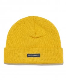 (FW18) T-Logo Short Beanie Yellow