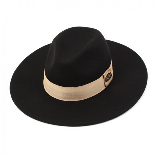 Beige Line Wool Fedora 울페도라