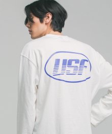 USF Ellipse Pace Logo Long Sleeve White