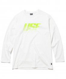 USF Glow Pace Logo Long Sleeve White