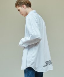 USF Embroidered Oversized Shirts White