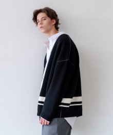 OVERSIZED WOOL CARDIGAN (black)