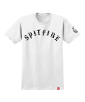 스핏파이어(SPITFIRE) OLD E S/S T-Shirt - White/Black Prints