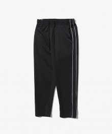 Sporty Double Line Track Pants [Black]