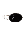 COIN POUCH - FROWNY FACE (BLACK)
