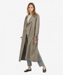 Double long trench coat